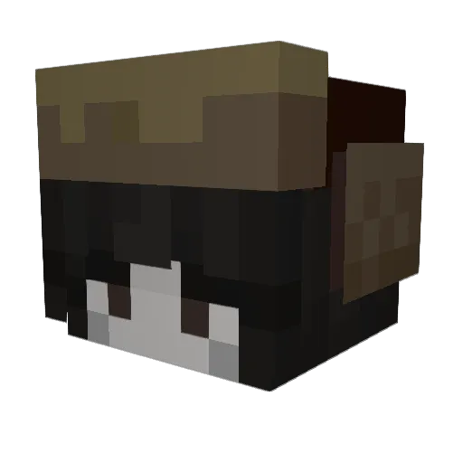 aerisxk Minecraft avatar head, 3D render