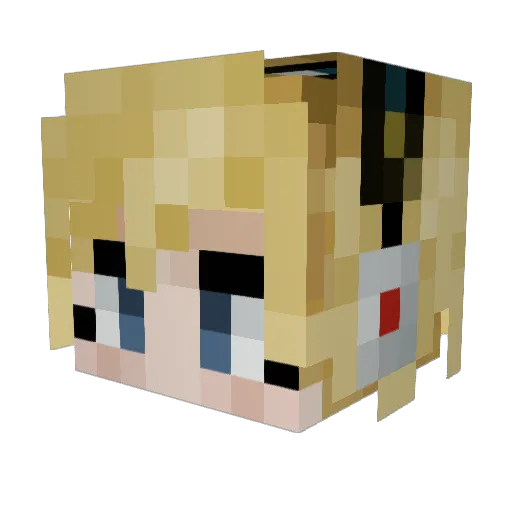 aero47 Minecraft avatar head, 3D render