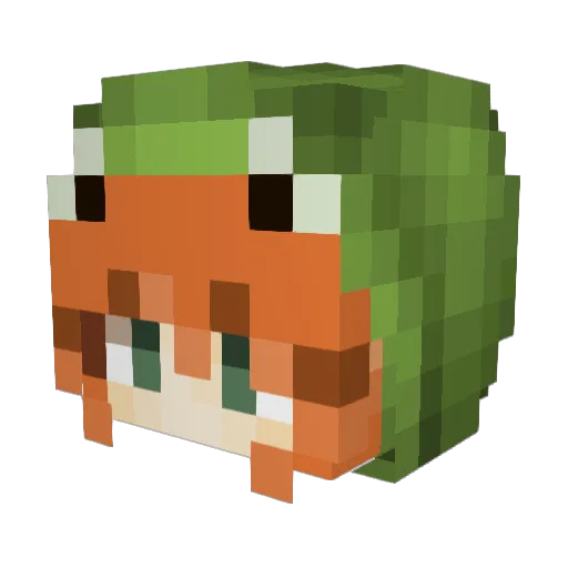 aerokero Minecraft avatar head, 3D render
