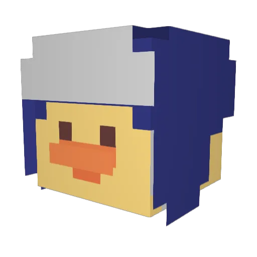 aert_ Minecraft avatar head, 3D render