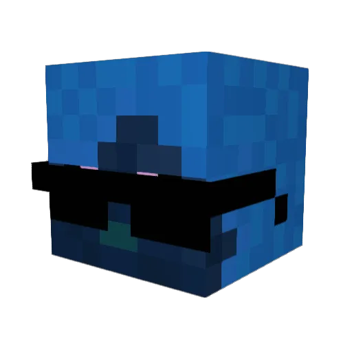aesemi Minecraft avatar head, 3D render