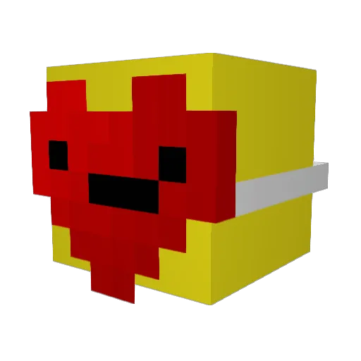 aesion Minecraft avatar head, 3D render