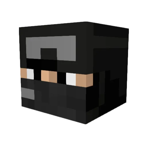 aesmail Minecraft avatar head, 3D render