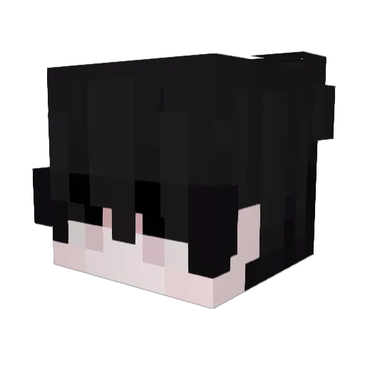 aesthetcs Minecraft avatar head, 3D render