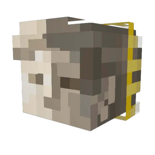 aesthetic_rex Minecraft avatar head, 3D render