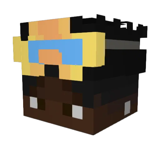 aestzz Minecraft avatar head, 3D render