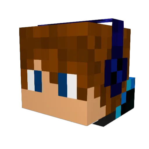 aetagfa Minecraft avatar head, 3D render