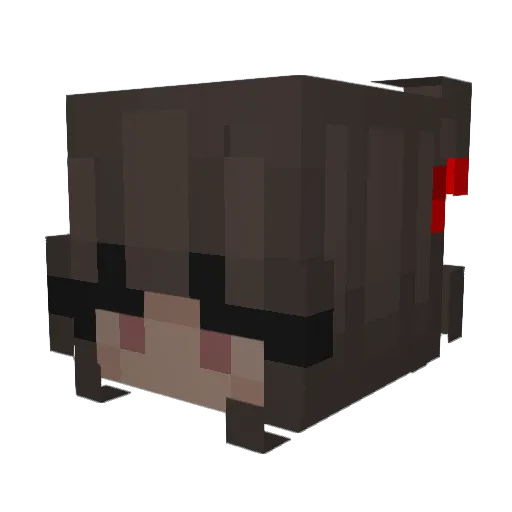 aetheraem Minecraft avatar head, 3D render