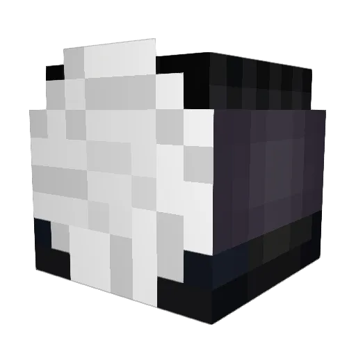 aetherclip Minecraft avatar head, 3D render