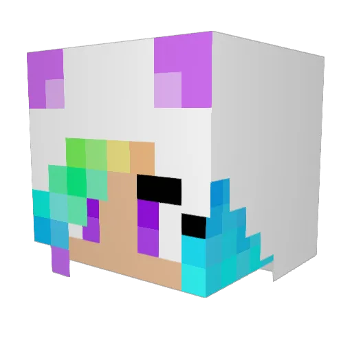 aethermary Minecraft avatar head, 3D render