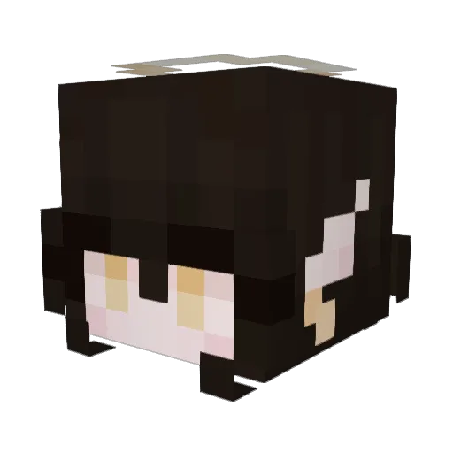 aethersent Minecraft avatar head, 3D render