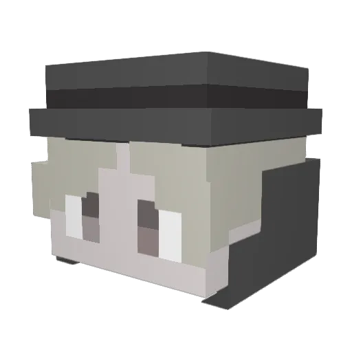 aethery78 Minecraft avatar head, 3D render