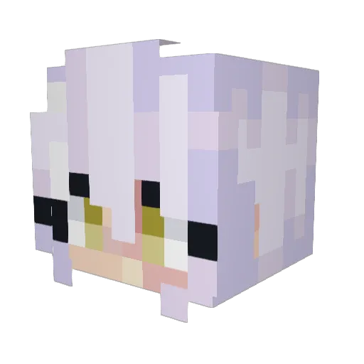 aethrrrr Minecraft avatar head, 3D render