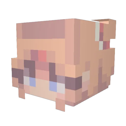 aeuristals Minecraft avatar head, 3D render