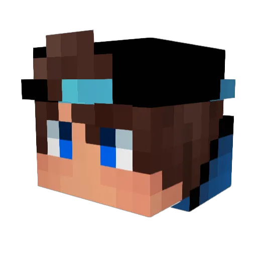 aev3r Minecraft avatar head, 3D render