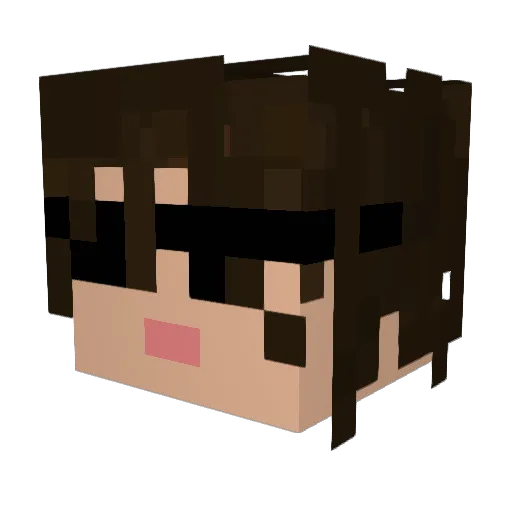 aevacode10 Minecraft avatar head, 3D render