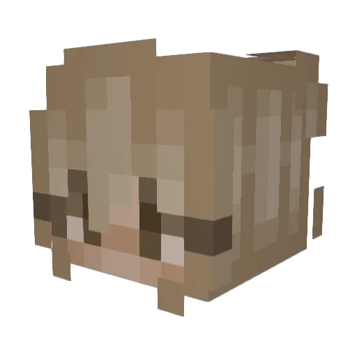 aevaress Minecraft avatar head, 3D render