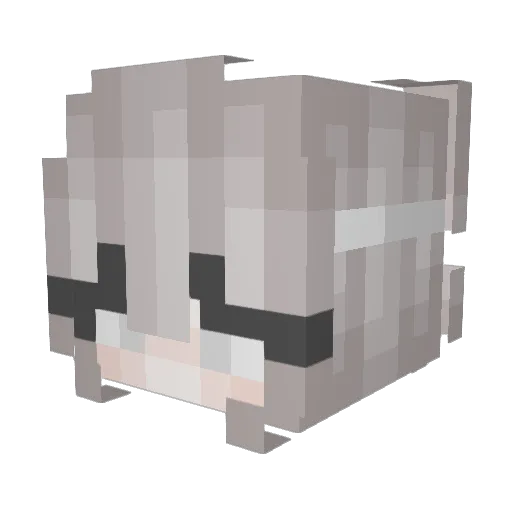 aeve__ Minecraft avatar head, 3D render