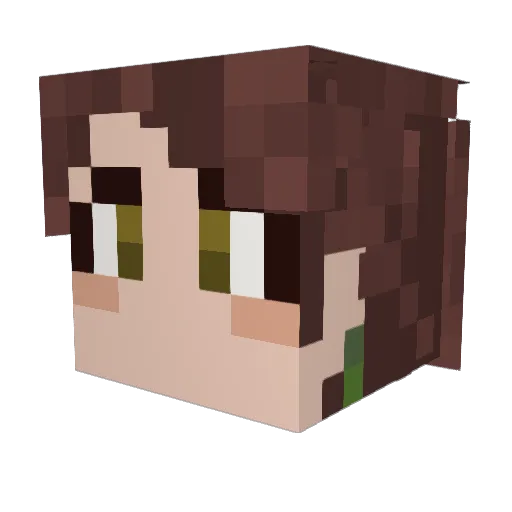 aevinid Minecraft avatar head, 3D render