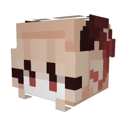 aevish Minecraft avatar head, 3D render