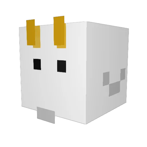 aexee Minecraft avatar head, 3D render