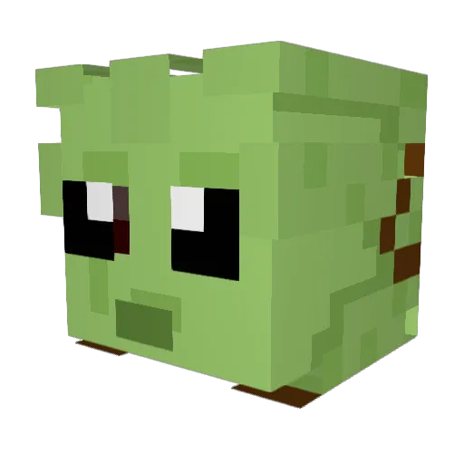 aeyaiya Minecraft avatar head, 3D render