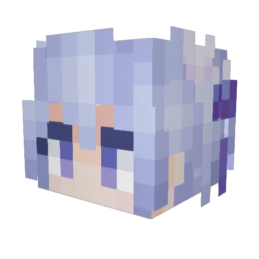 afalle Minecraft avatar head, 3D render