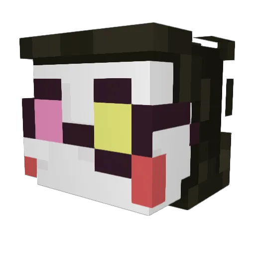 afan777 Minecraft avatar head, 3D render