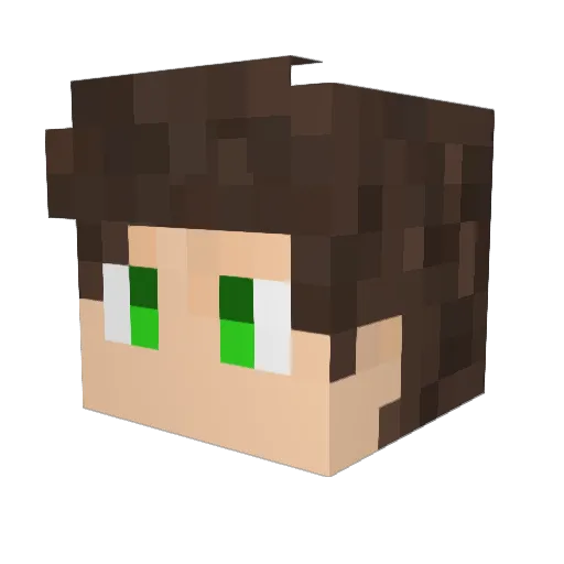 afbiscaia Minecraft avatar head, 3D render