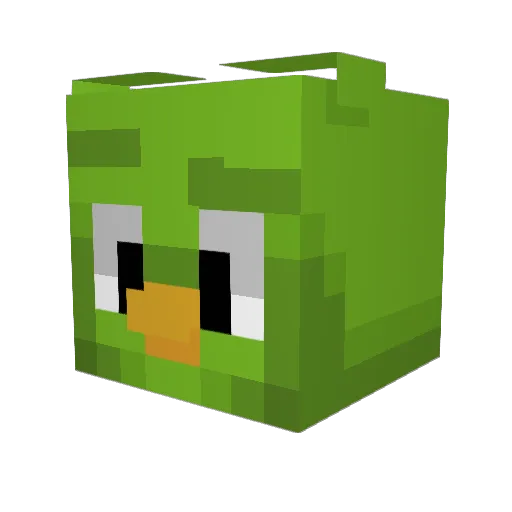 afd2002 Minecraft avatar head, 3D render