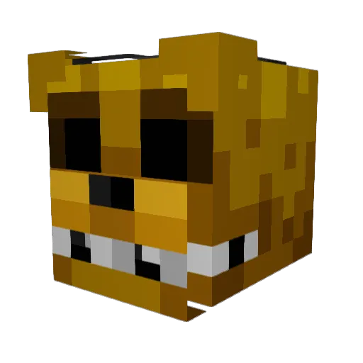 aferrante Minecraft avatar head, 3D render