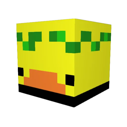 afeve Minecraft avatar head, 3D render
