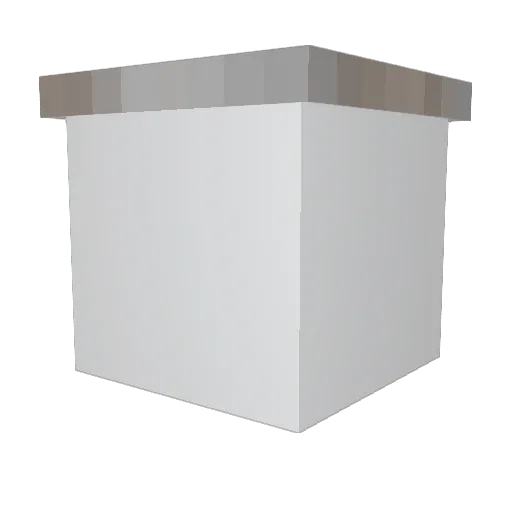affald Minecraft avatar head, 3D render