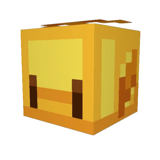 affanndm Minecraft avatar head, 3D render