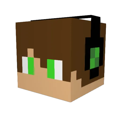 affe2323 Minecraft avatar head, 3D render