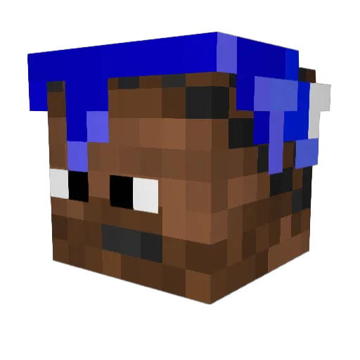 affebiff Minecraft avatar head, 3D render