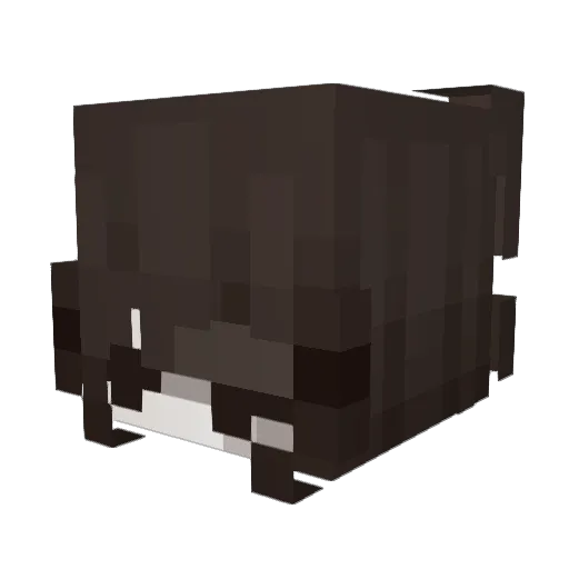 affektives Minecraft avatar head, 3D render