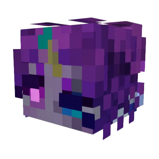 afflowyer_ Minecraft avatar head, 3D render