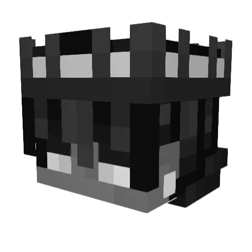 afflux_robotise Minecraft avatar head, 3D render