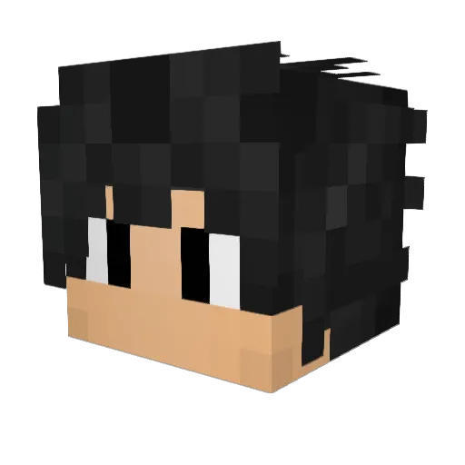 affprecisa Minecraft avatar head, 3D render