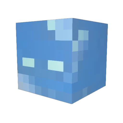 afganolduren Minecraft avatar head, 3D render