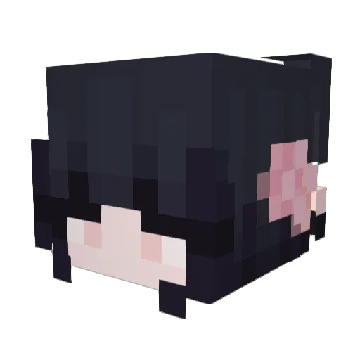 afghaUWU Minecraft avatar head, 3D render