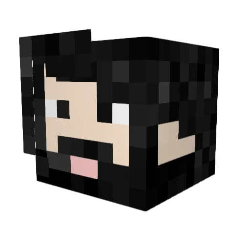 afgis Minecraft avatar head, 3D render