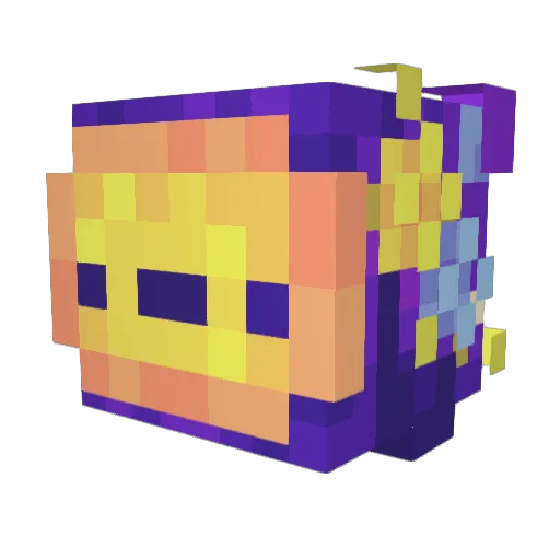 afgjdfgsj Minecraft avatar head, 3D render