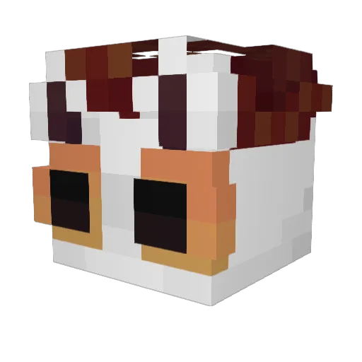 afjamal Minecraft avatar head, 3D render