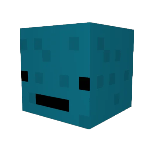 afk_creeper Minecraft avatar head, 3D render