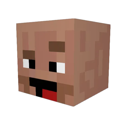 afkbby Minecraft avatar head, 3D render