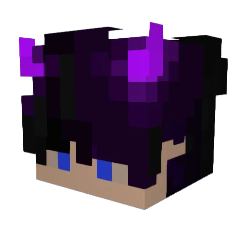 afkcarl_ Minecraft avatar head, 3D render