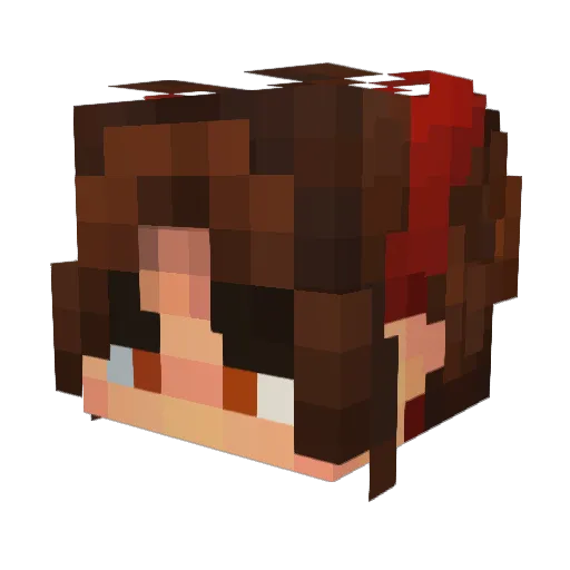 afkcorgii_ Minecraft avatar head, 3D render