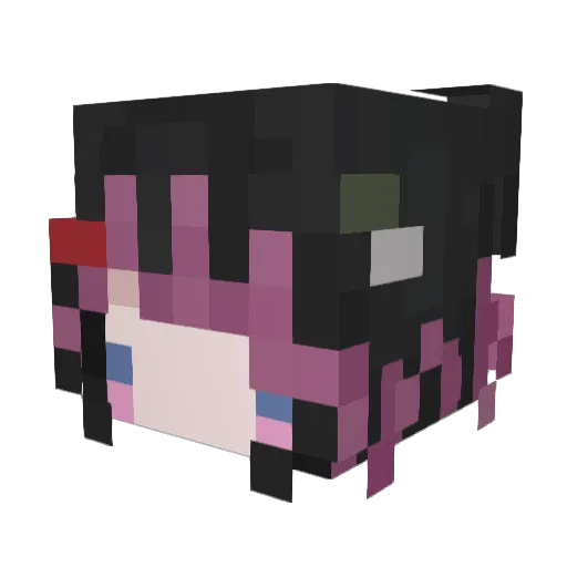 afkfav Minecraft avatar head, 3D render